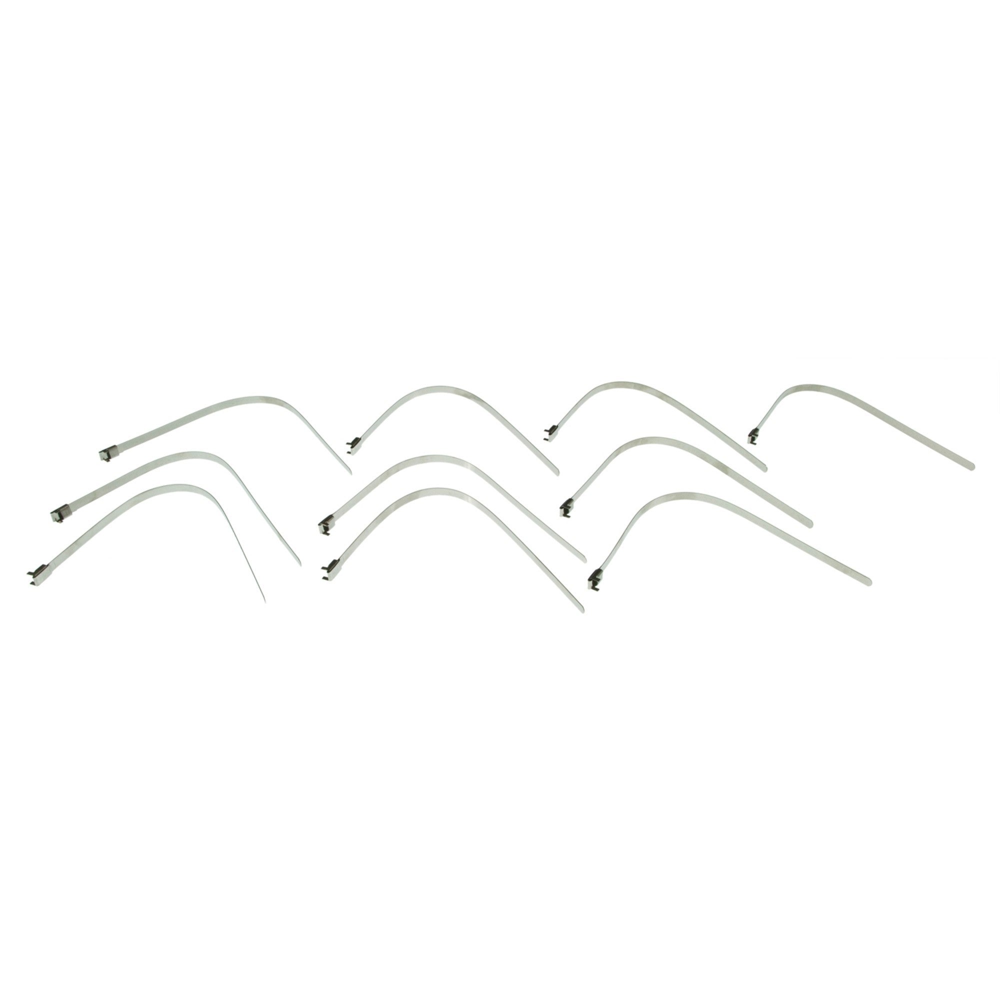 Moog CV Boot Clamps,Steel,Natural,10 in. Length,Set of 10