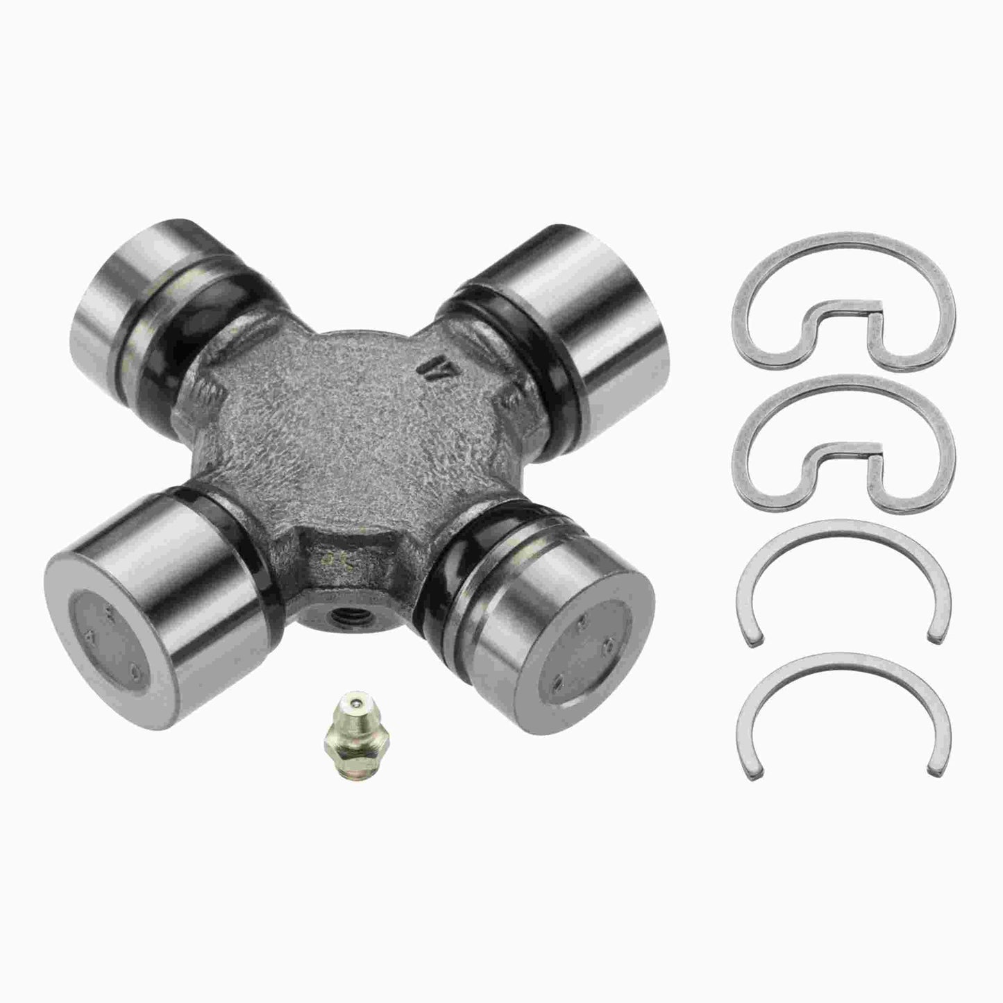 Moog U-joint:Universal Joint, Ford 1330 Style, Greasable, Steel