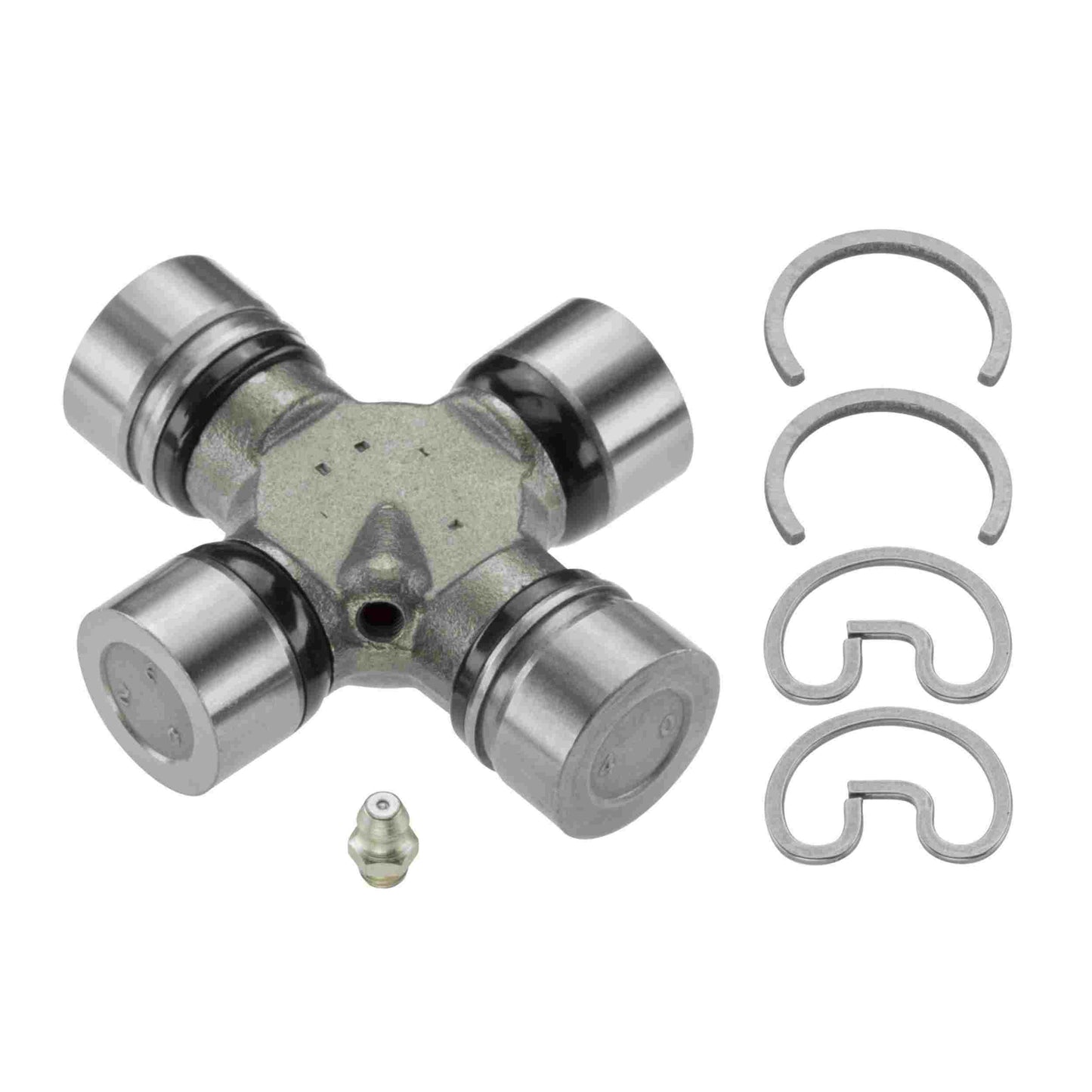 Moog Universal Joint:Detroit 7290/Spicer 1310 Style,Greasable,Steel