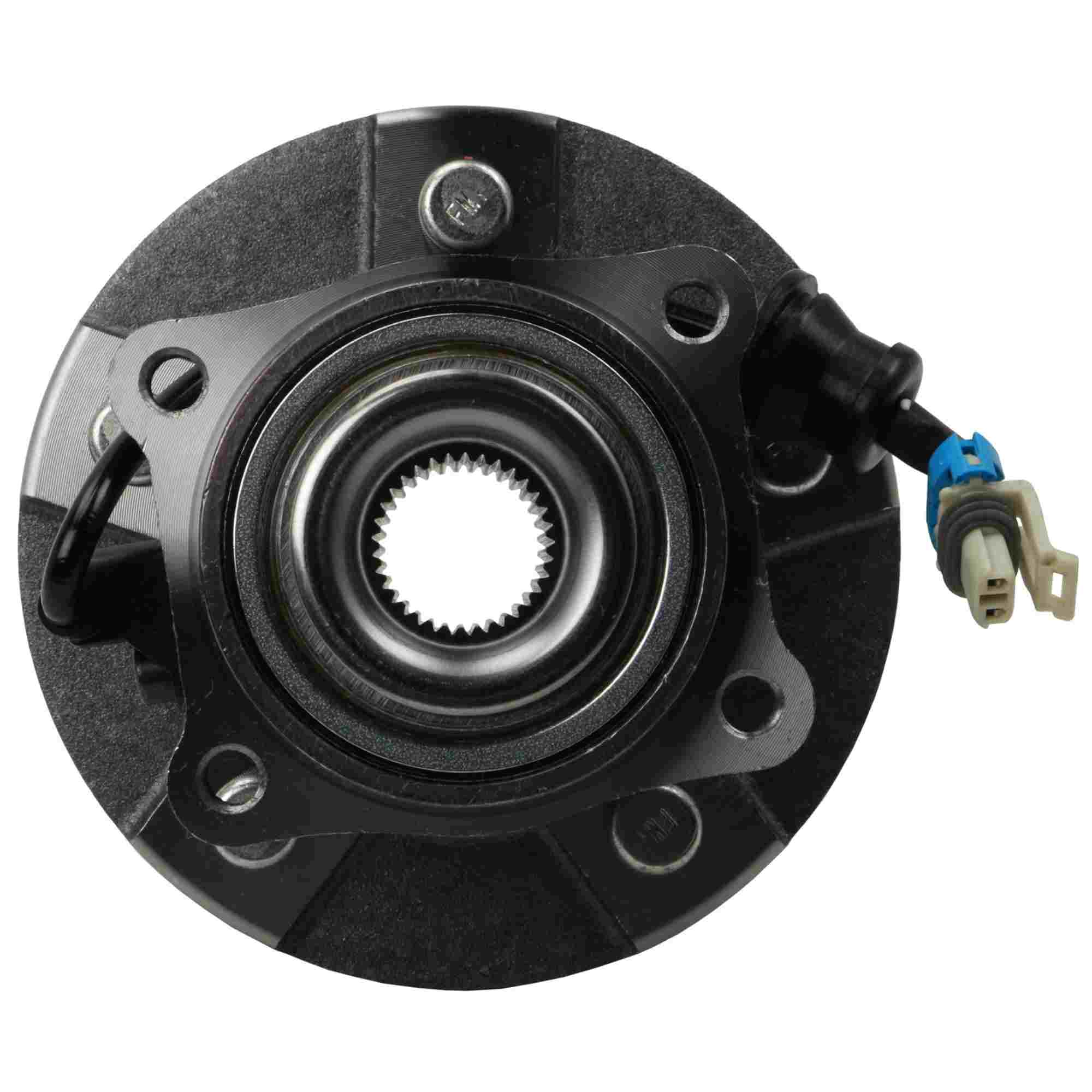Moog Hub Assembly:Wheel Hub and Bearing Assembly,Rear,Pontiac,Saturn