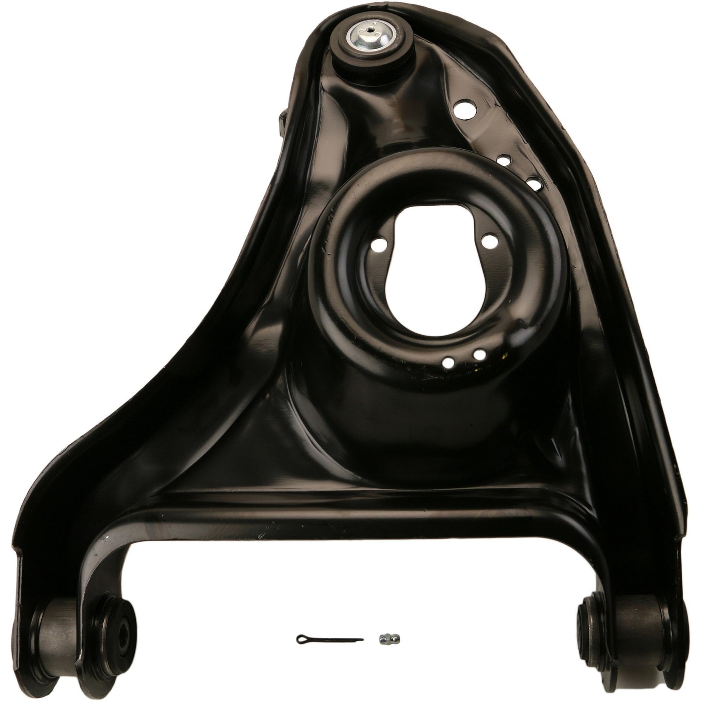 Moog Control Arm and Ball Joint Assembly:R-Series,Steel,Black