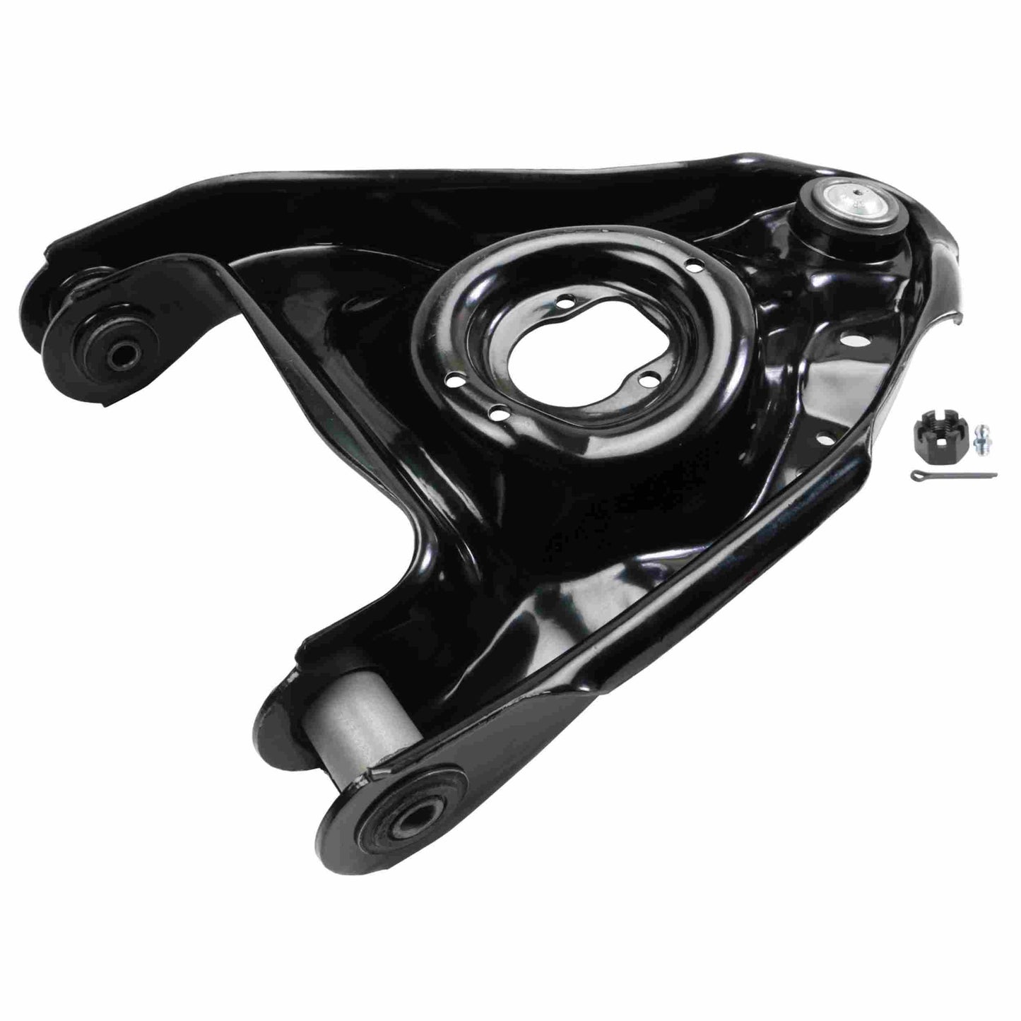 Moog Control Arm,R-Series,Passenger Side Front Lower,Steel,Black,Chevy