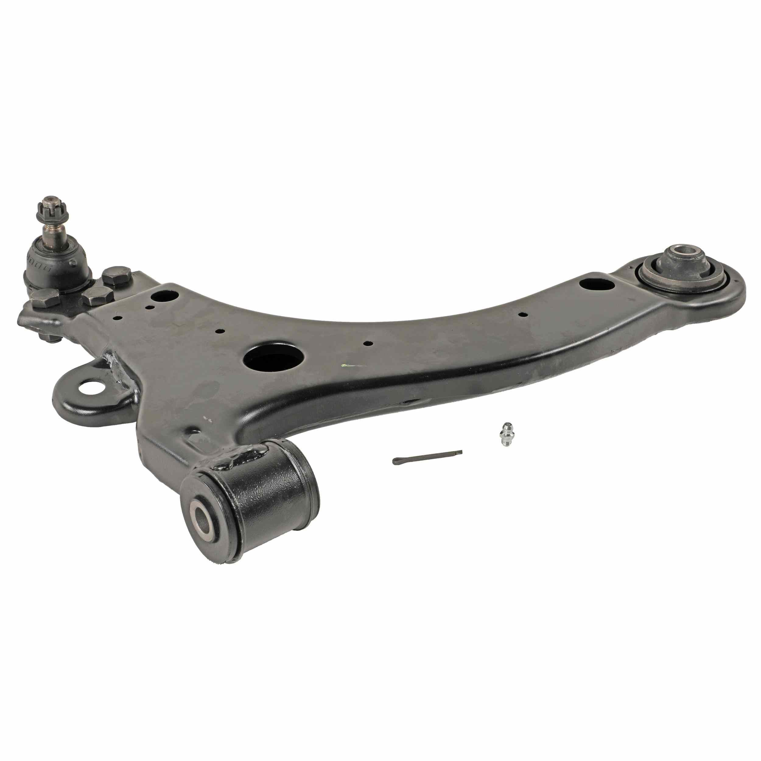 Moog Control Arm and Ball Joint Assembly:Driver Side,Steel,Black