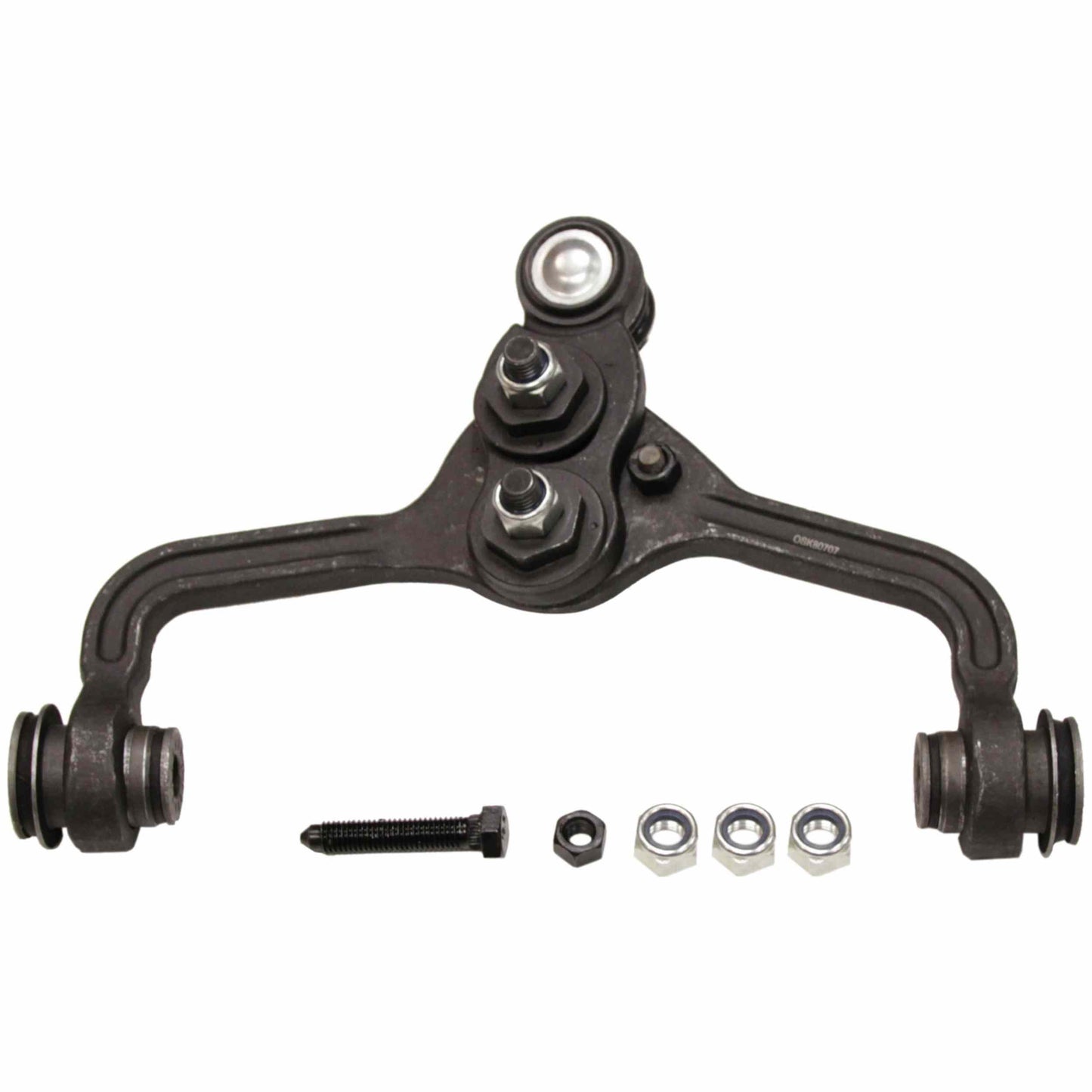 Moog Control Arm and Ball Joint Assembly:Front Upper,Steel,Black,Lincoln