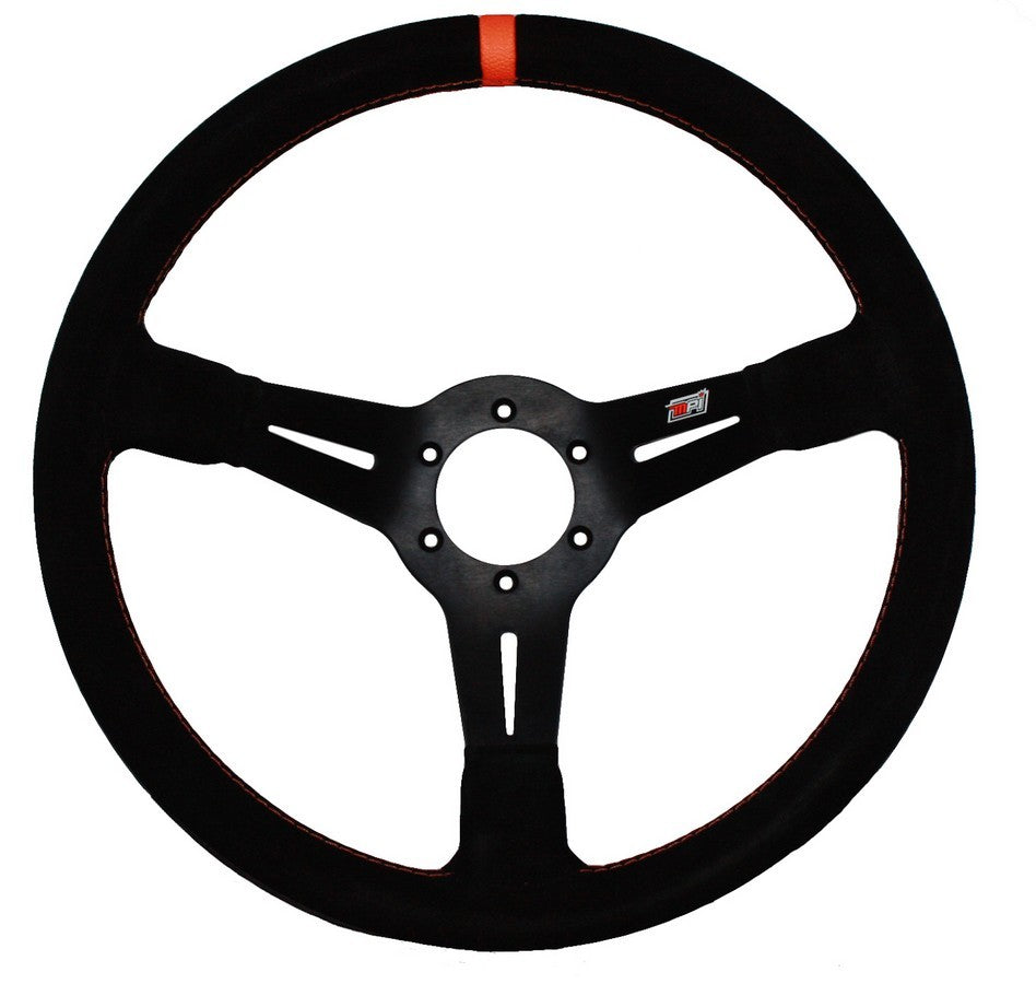 MPI USA 14in 6-Bolt LW Aluminum Wheel Suede Grip Steering Wheels and Components Steering Wheels and Components main image