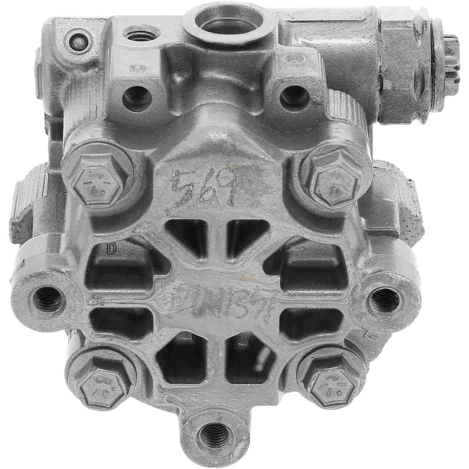 Maval Power Steering Pump - MAVAL - Hydraulic Power - Remanufactured - 96569M top view frsport 96569M