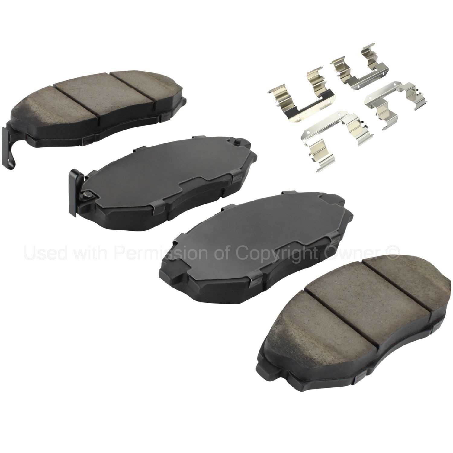 Quality-Built Quality-Built Premium Semi-Metallic Brake Pads w/ Hardware 1001-1210M