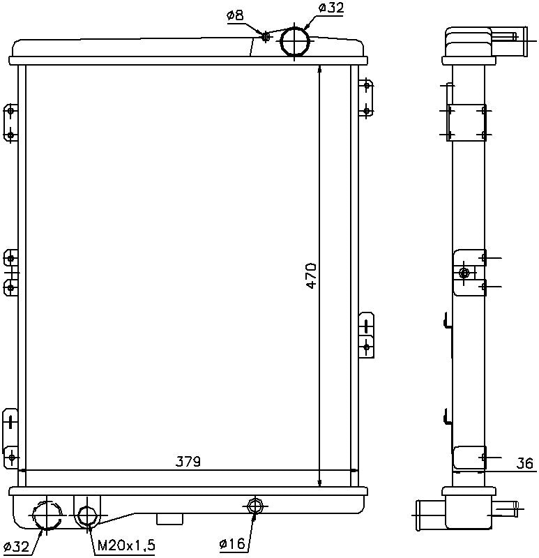 Nissens Radiator 604411