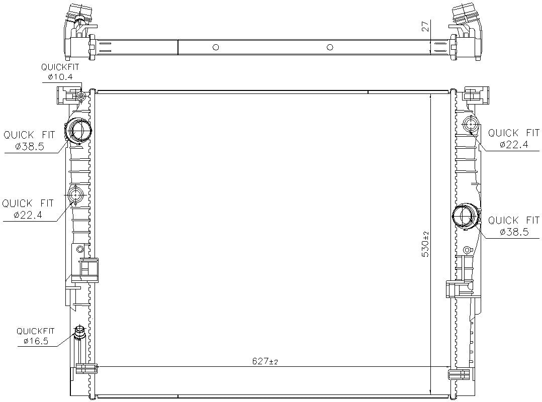 Nissens Radiator 606236