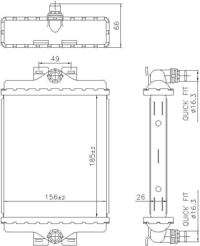 Nissens Radiator 606270