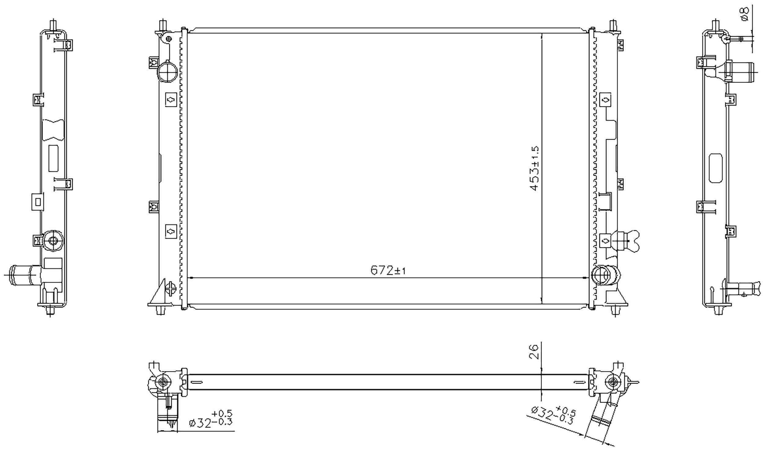 Nissens Radiator 606297