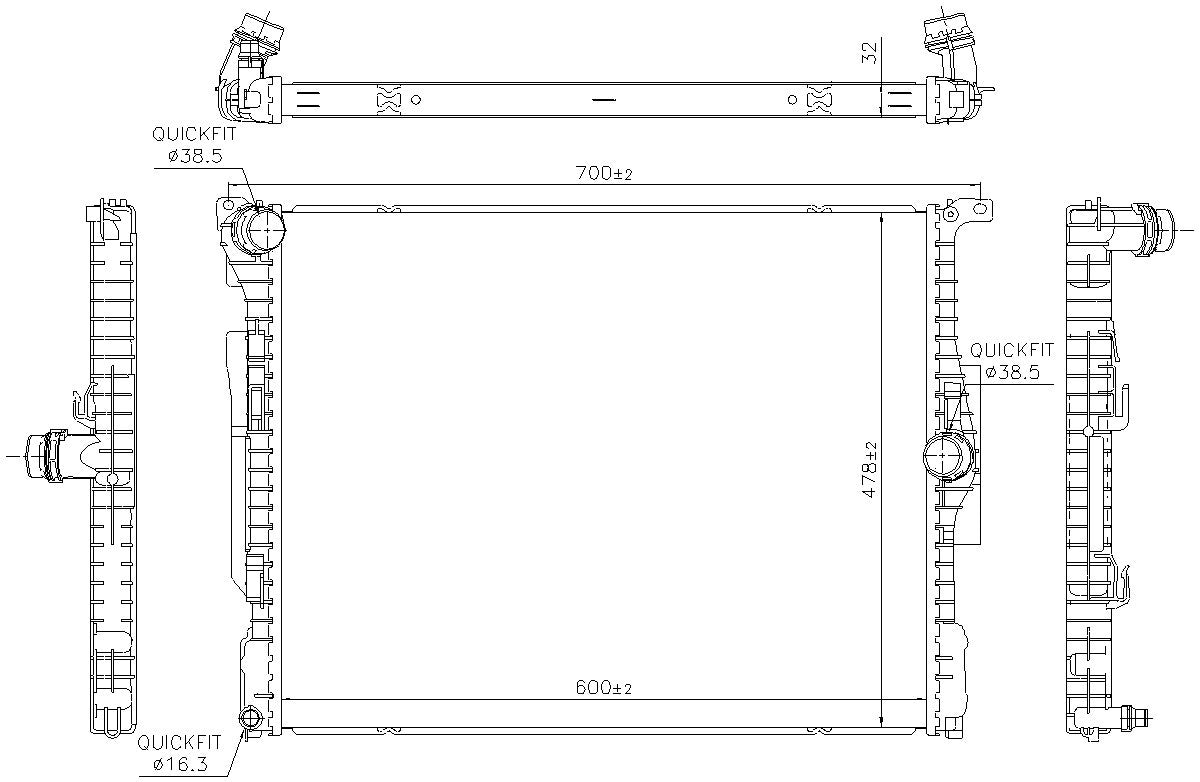 Nissens Radiator 606514