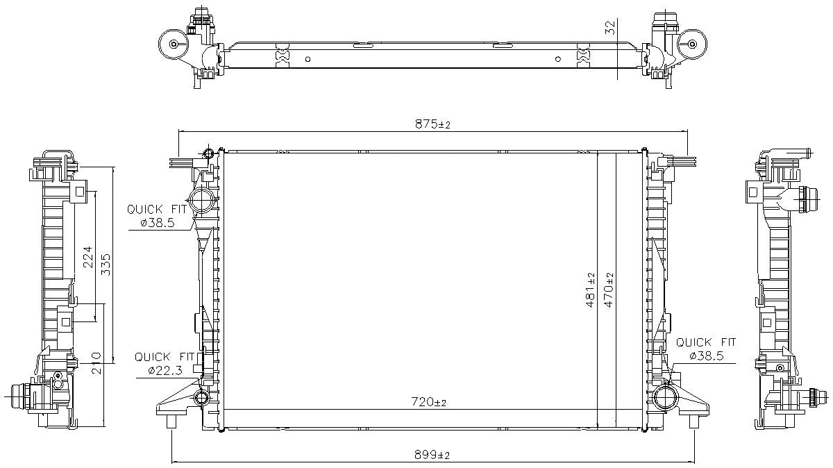 Nissens Radiator 606578