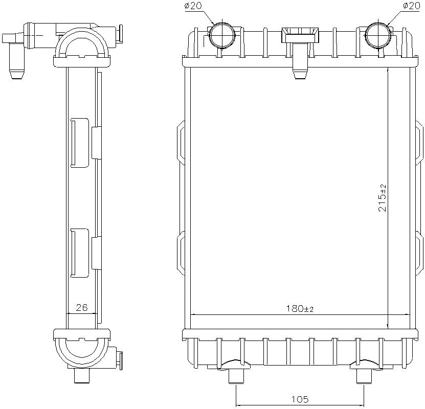 Nissens Radiator 606645