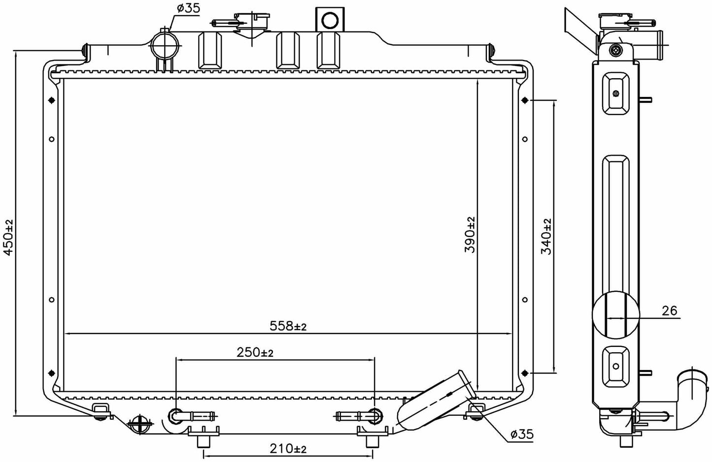 Nissens Radiator 606672