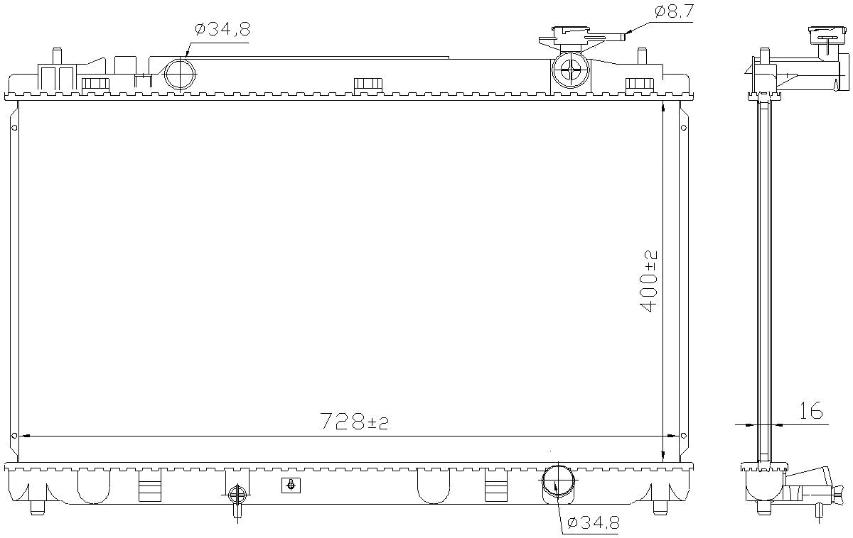 Nissens Radiator 606836