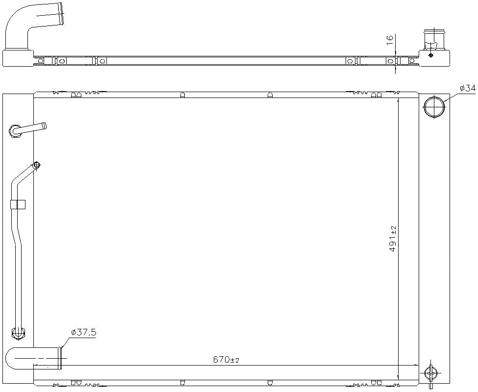 Nissens Radiator 606837