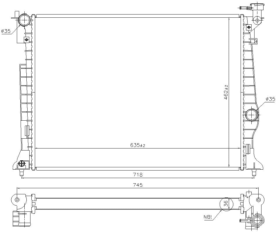 Nissens Radiator 606953