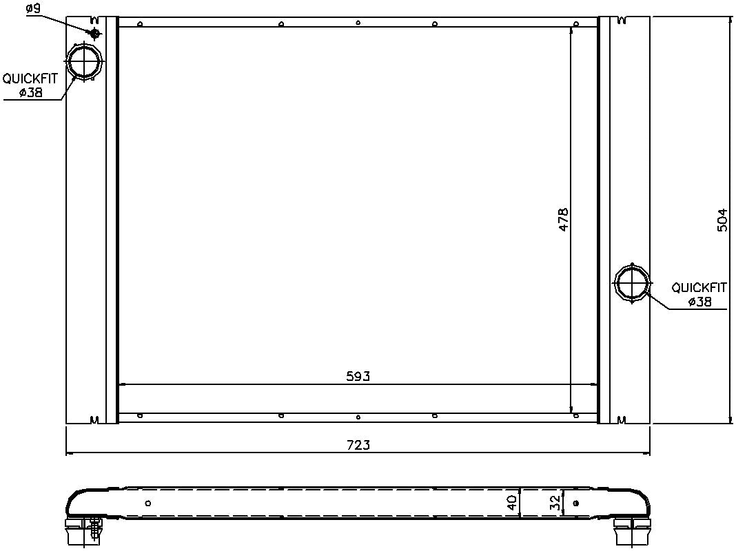 Nissens Radiator 60764