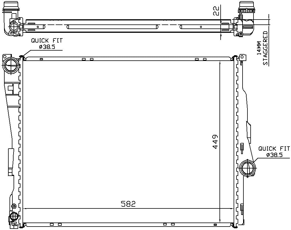 Nissens Radiator 60784A
