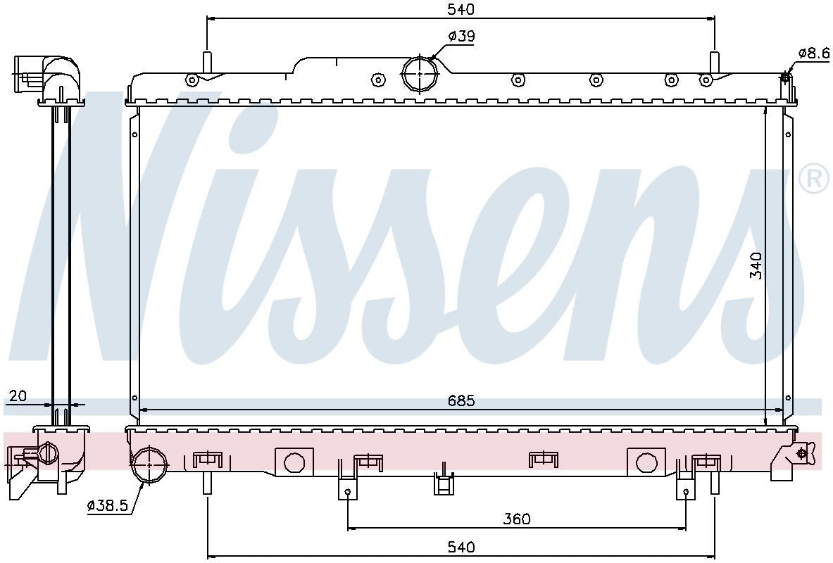 Nissens Radiator 64116