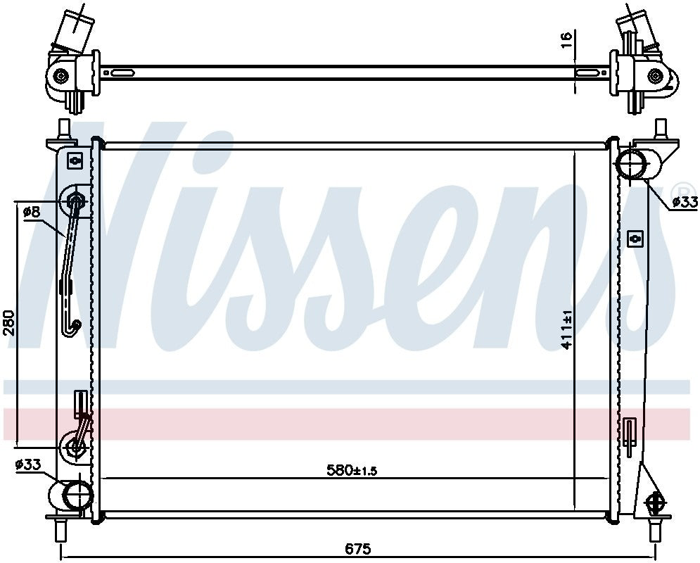 Nissens Radiator 666202