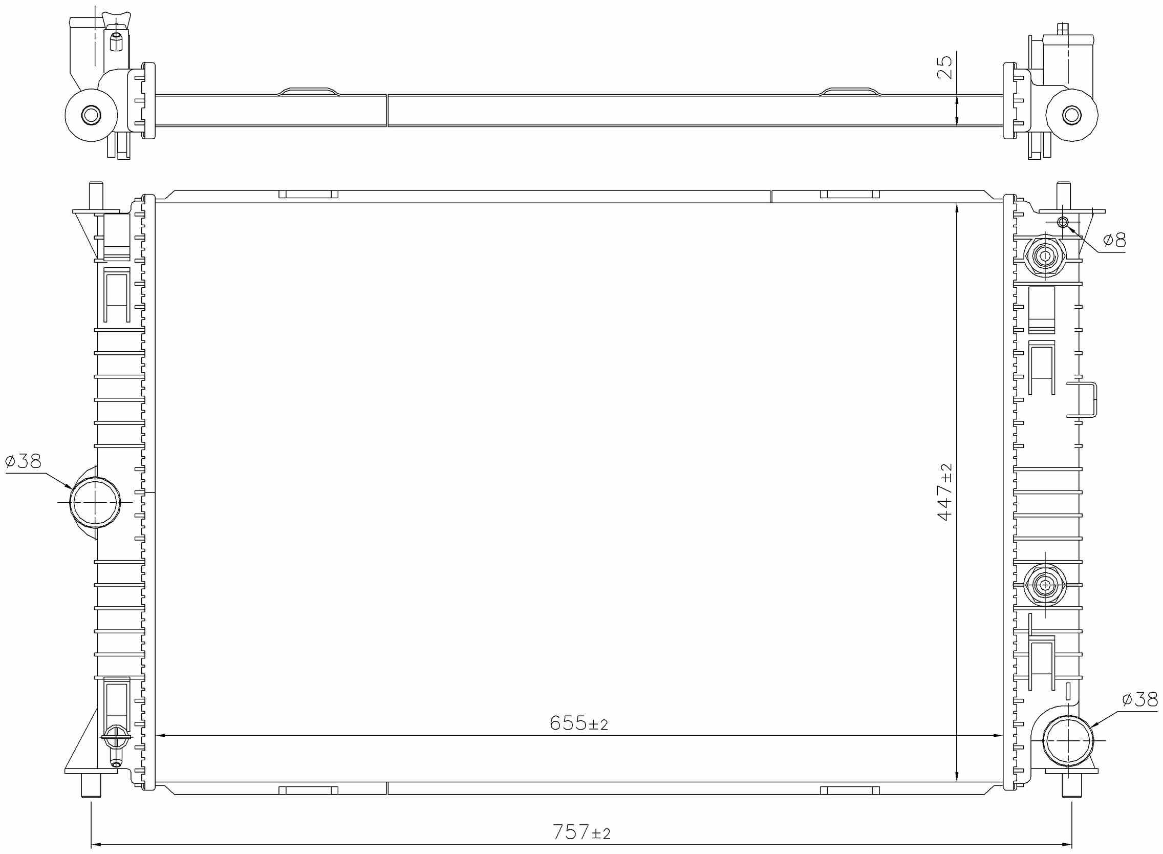 Nissens Radiator 68541