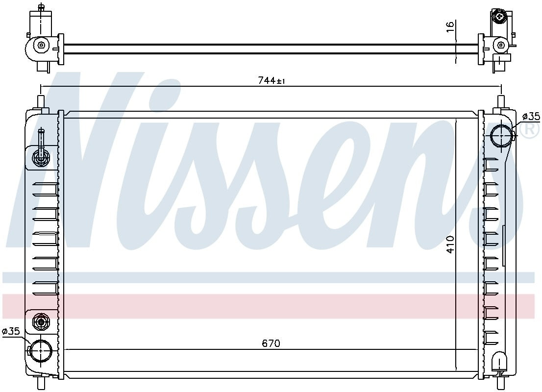 Nissens Radiator 68762