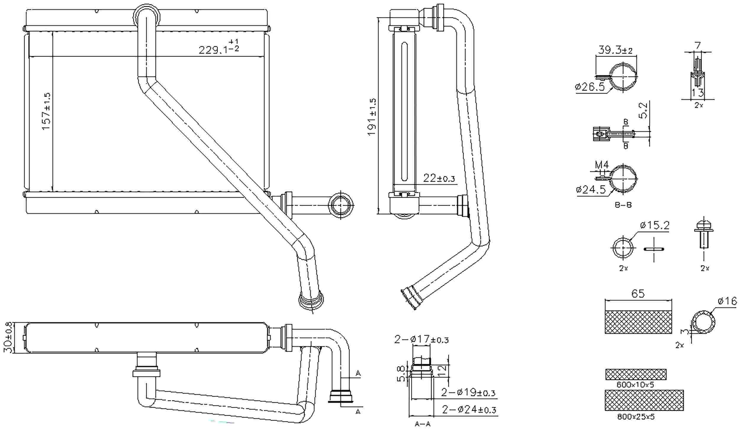 Nissens HVAC Heater Core 707289