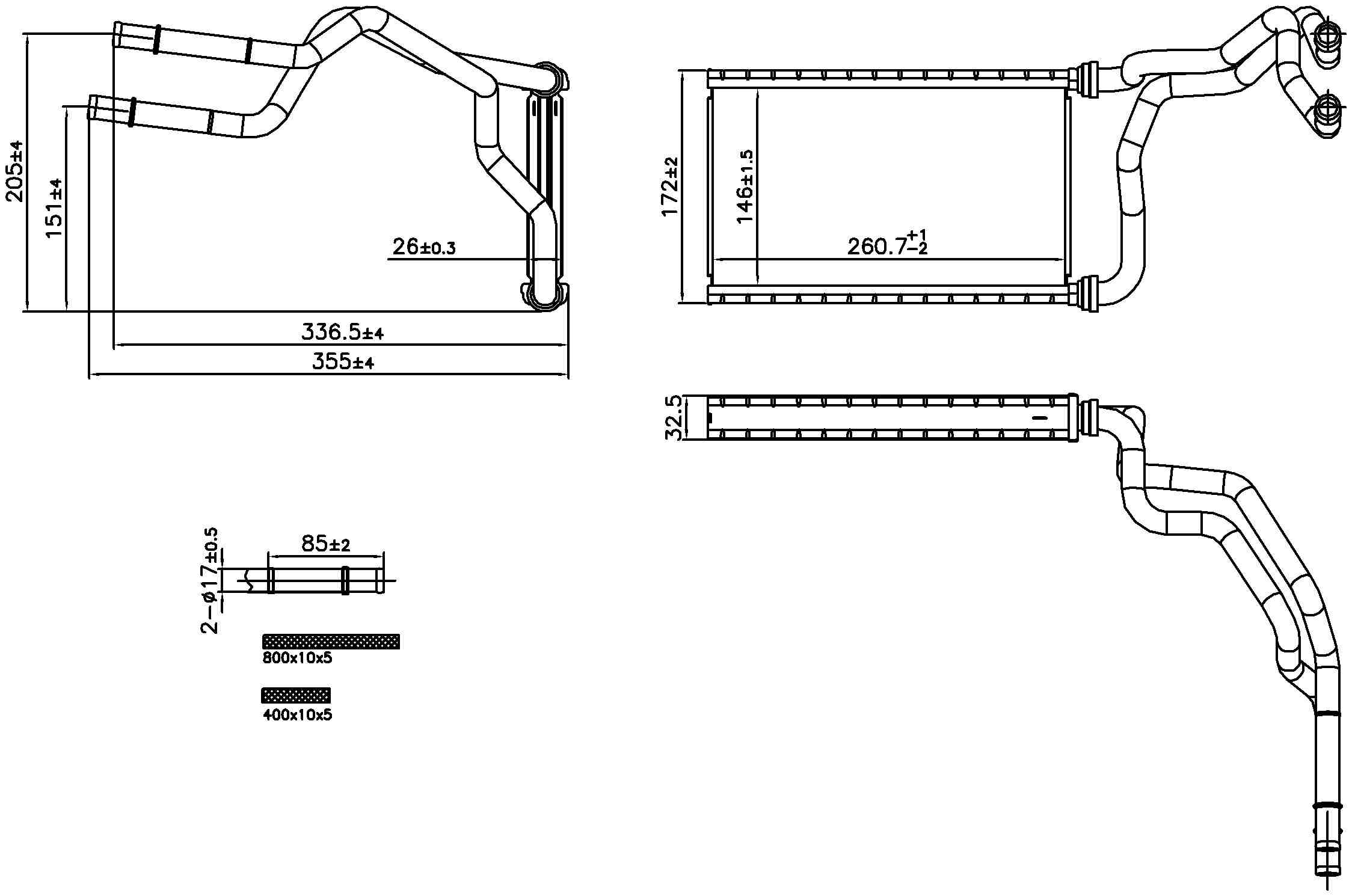 Nissens HVAC Heater Core 707300