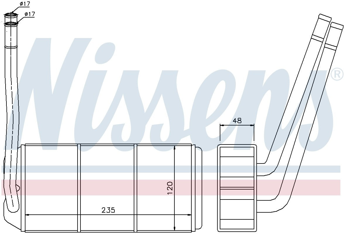 Nissens HVAC Heater Core