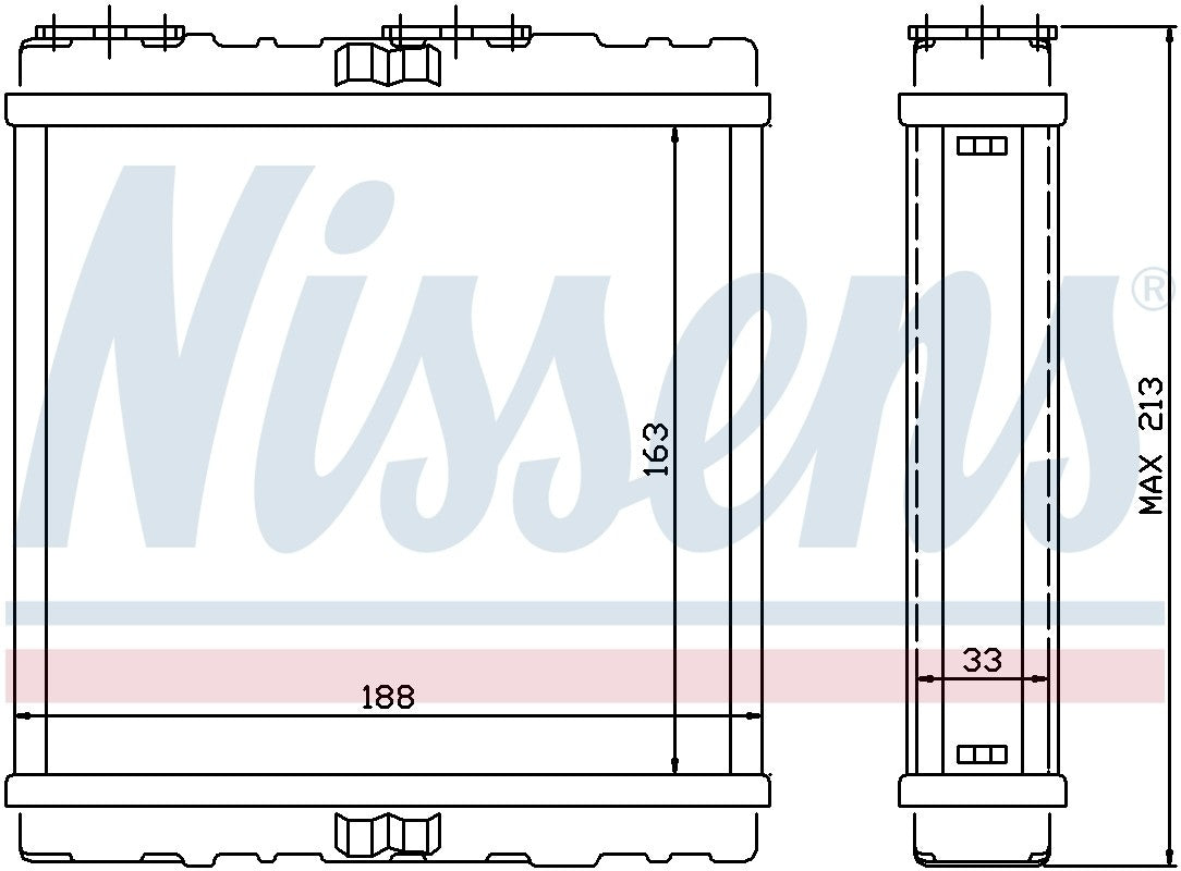Nissens HVAC Heater Core