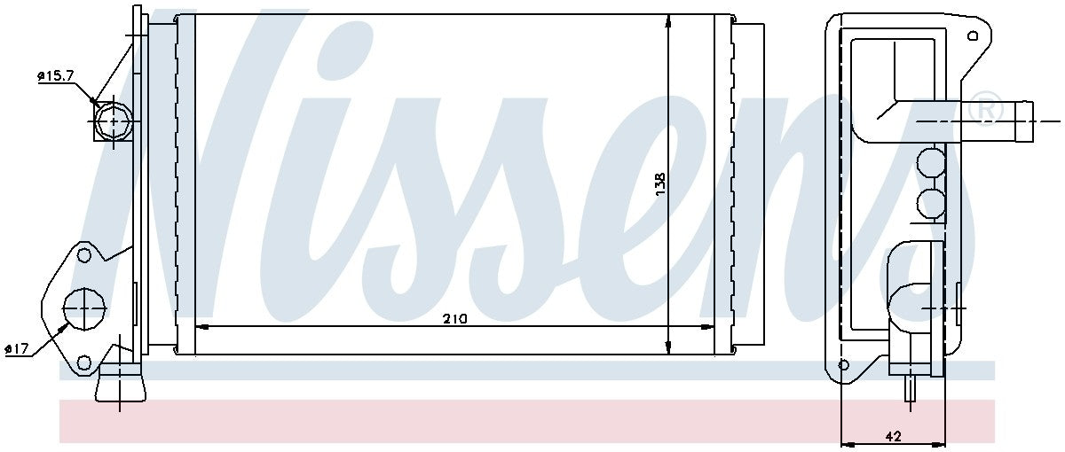 Nissens HVAC Heater Core
