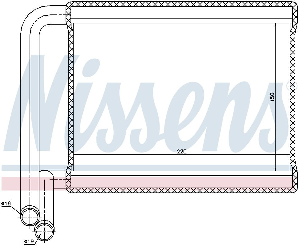 Nissens HVAC Heater Core 77527