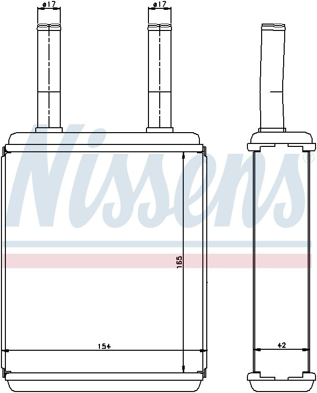 Nissens HVAC Heater Core 77600