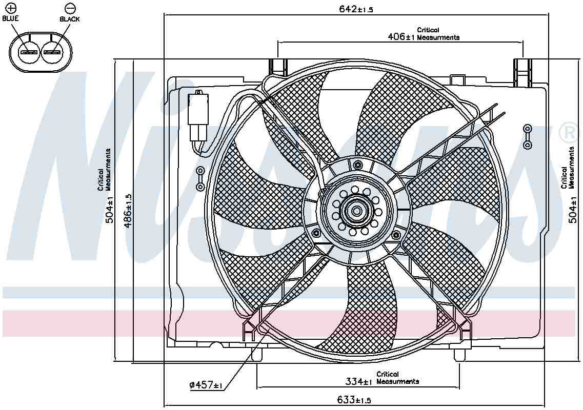 Nissens Engine Cooling Fan Assembly 85290