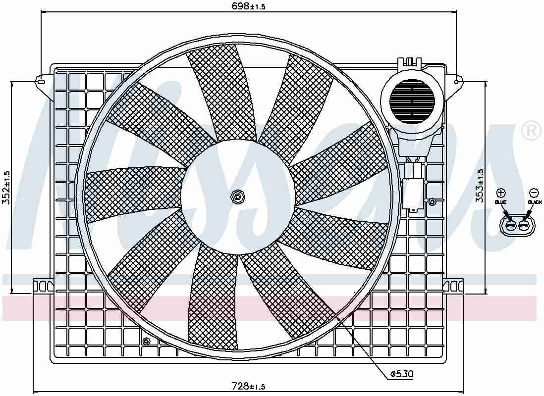 Nissens Engine Cooling Fan Assembly