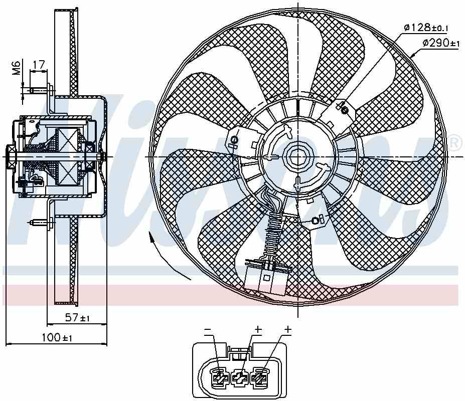 Nissens A/C Condenser Fan 85684
