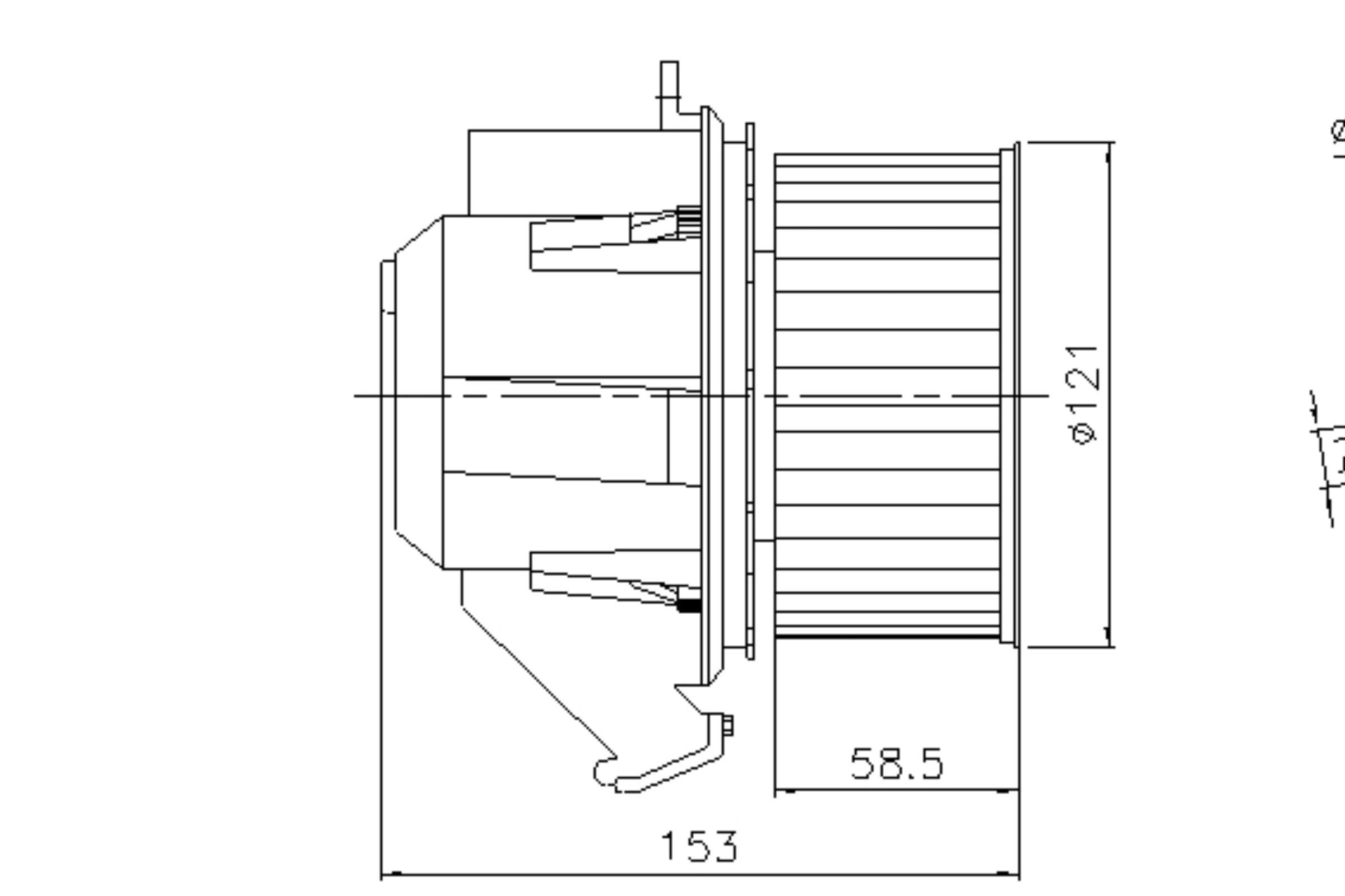Nissens HVAC Blower Motor 87607