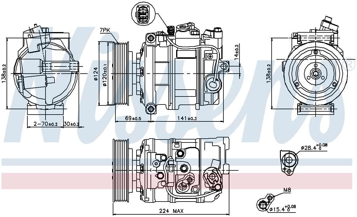 Nissens A/C Compressor 890025