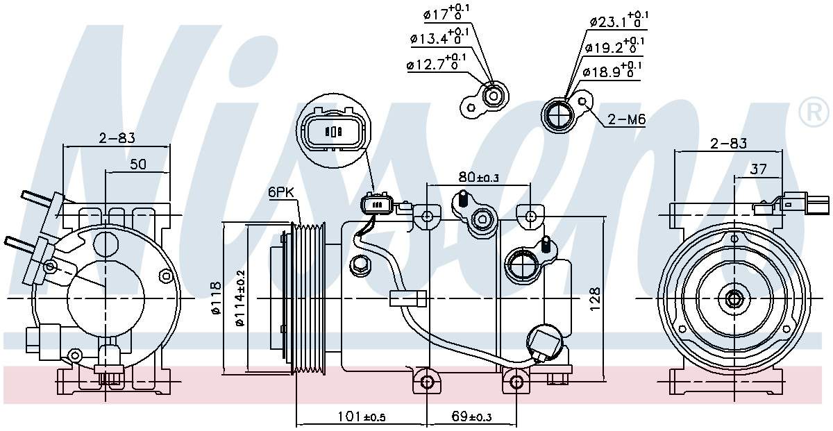 Nissens A/C Compressor 890174