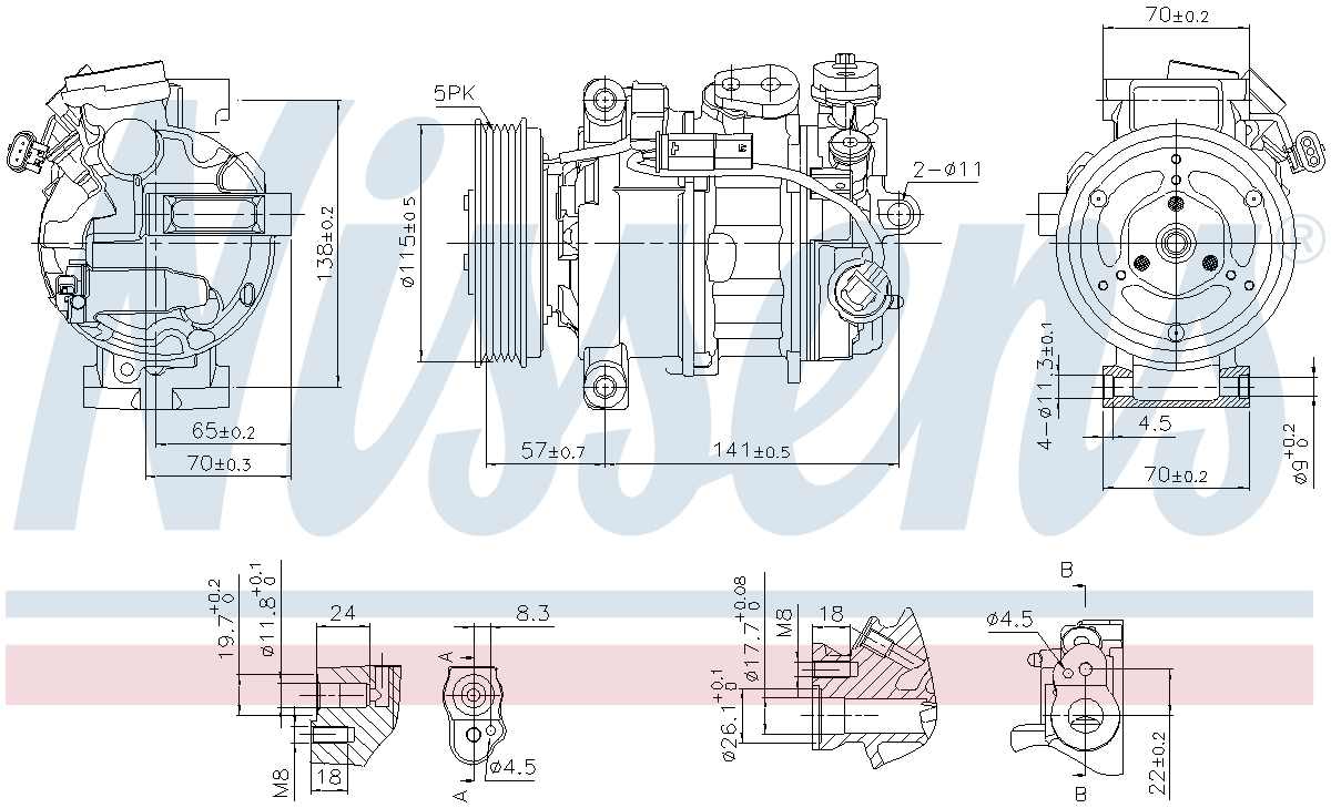 Nissens A/C Compressor  top view frsport 890246