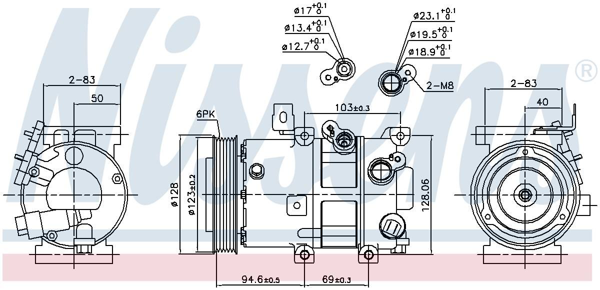 Nissens A/C Compressor 890430