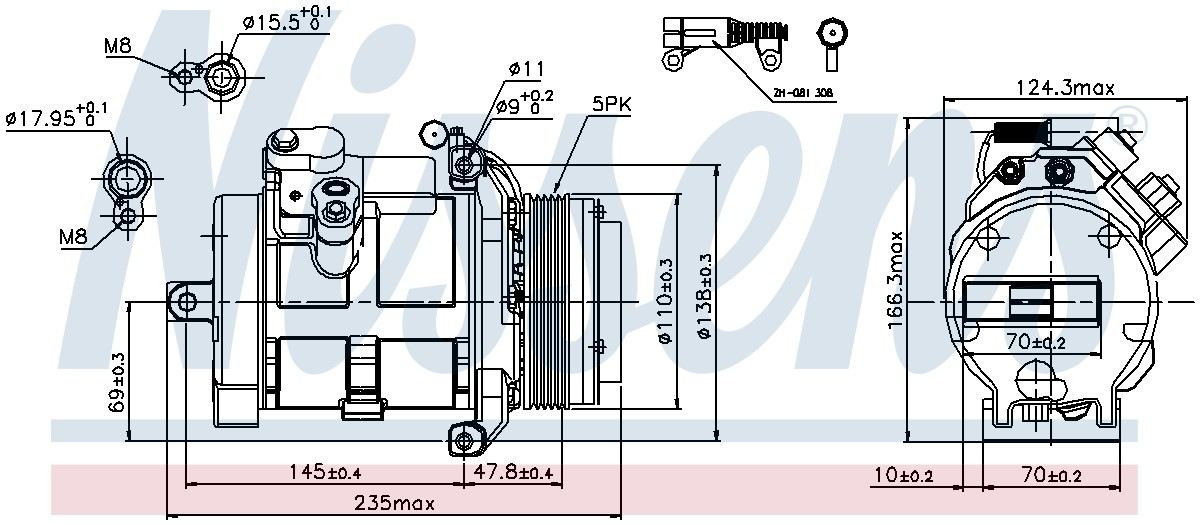Nissens A/C Compressor 89077