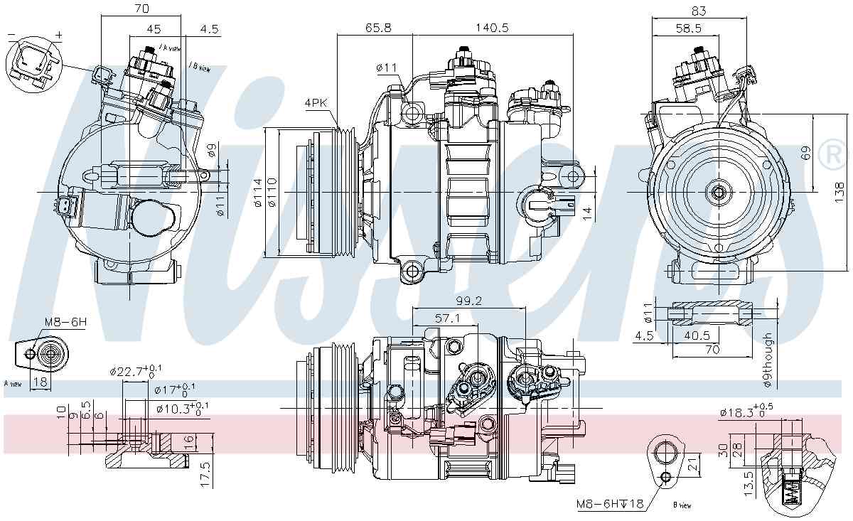 Nissens A/C Compressor 890792