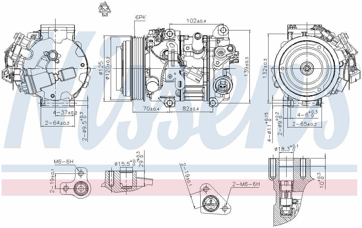 Nissens A/C Compressor 890804