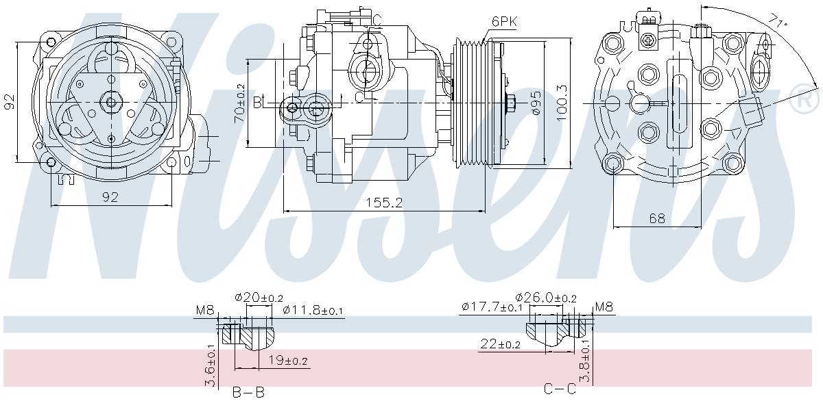 Nissens A/C Compressor 890806