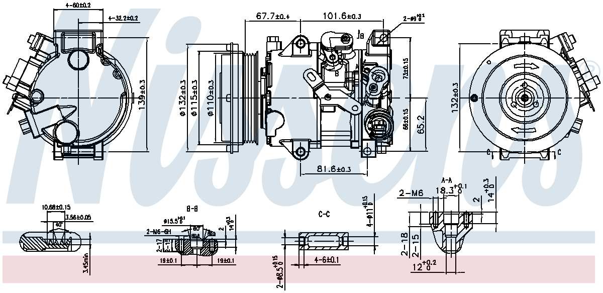 Nissens A/C Compressor 890808