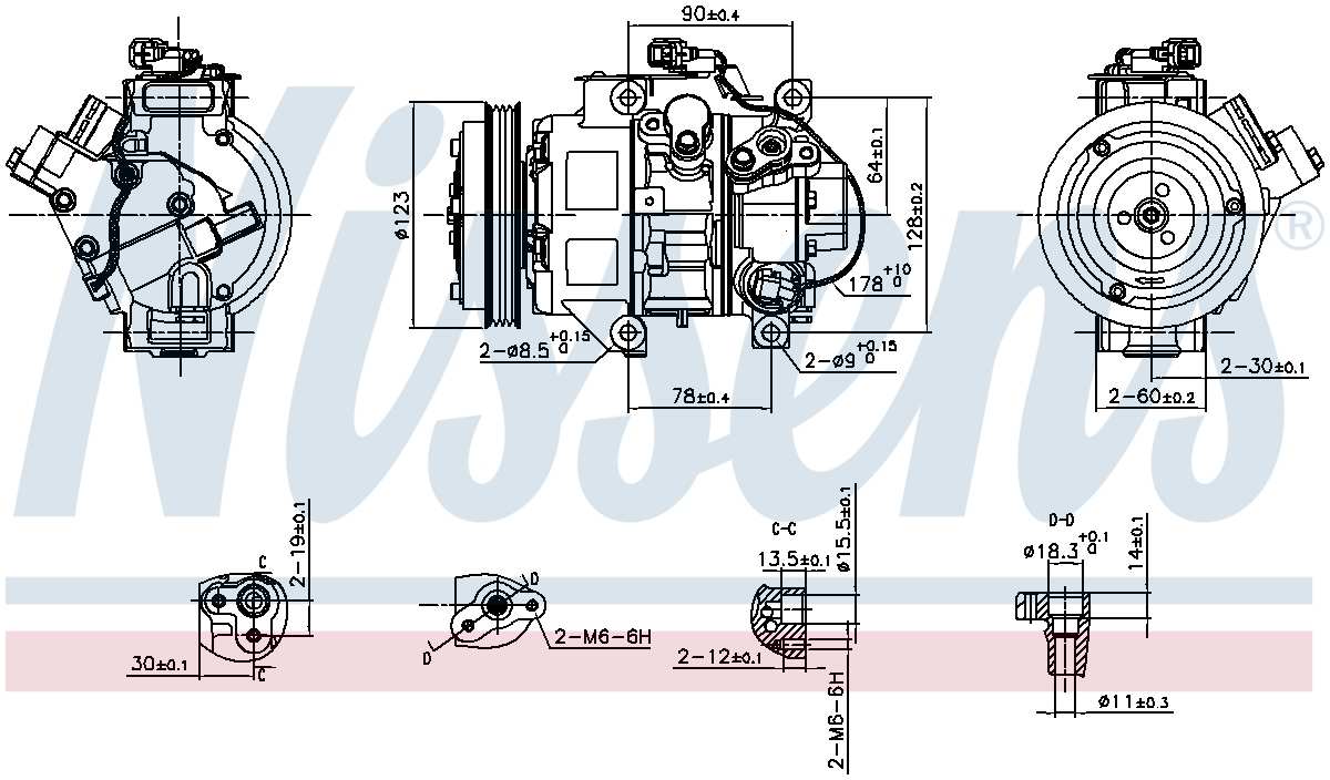 Nissens A/C Compressor 890872