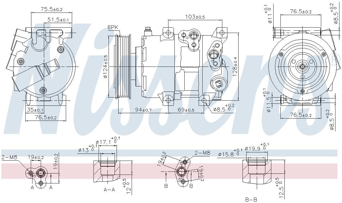 Nissens A/C Compressor 890899